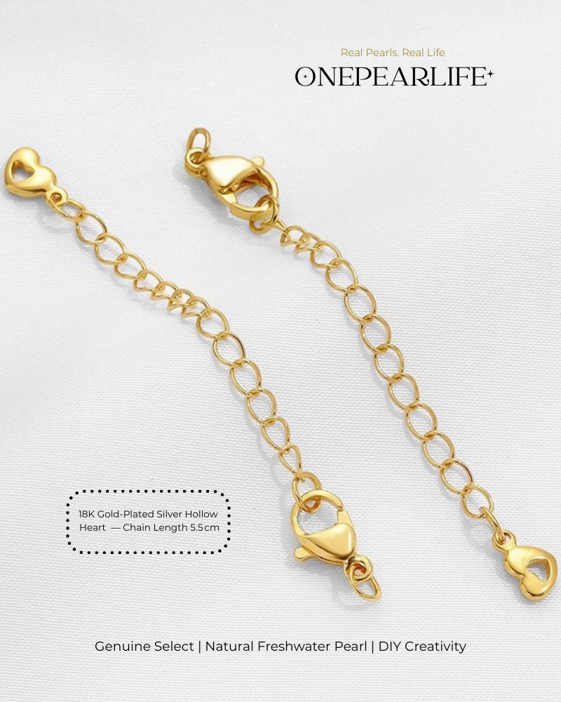 925 Silver & 18K Gold Vermeil Necklace/Bracelet Extender Chain | DIY Jewelry Making Supplies