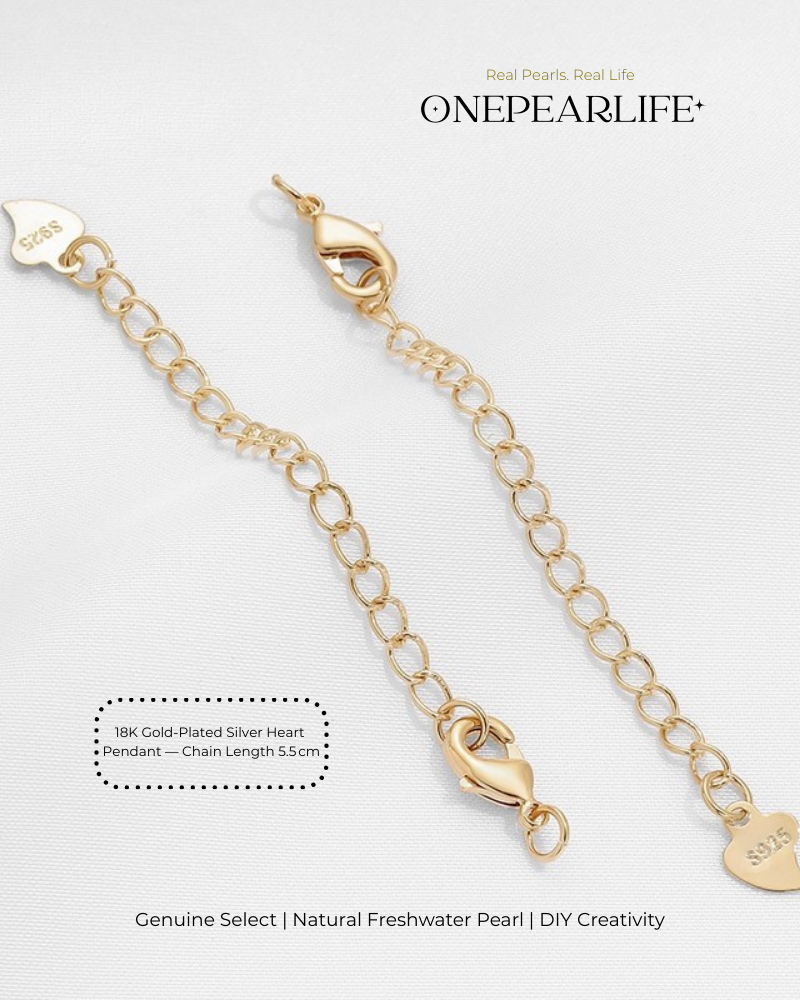925 Silver & 18K Gold Vermeil Necklace/Bracelet Extender Chain | DIY Jewelry Making Supplies