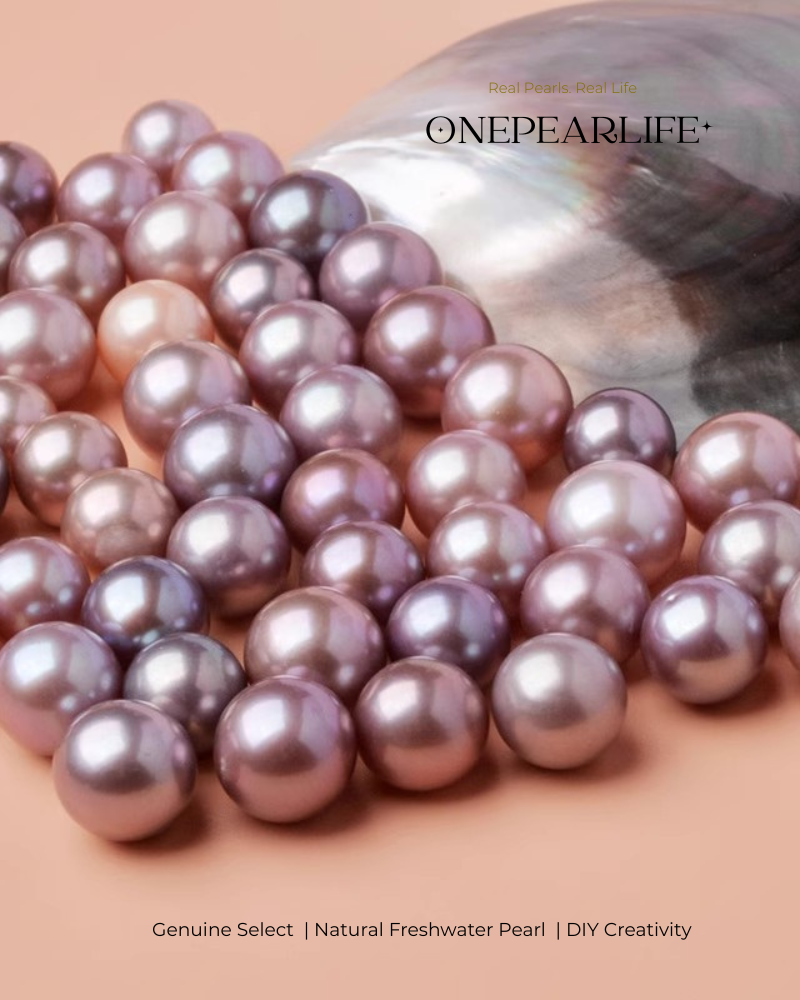 Natural Cultured Freshwater Button Pearl – Single Bead for Earrings & Bracelets