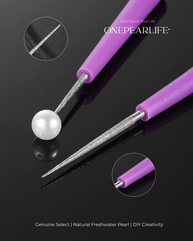 Bead Drilling Pin Set of 4 pieces– DIY Pearl Drilling Tool for Handmade Jewelry