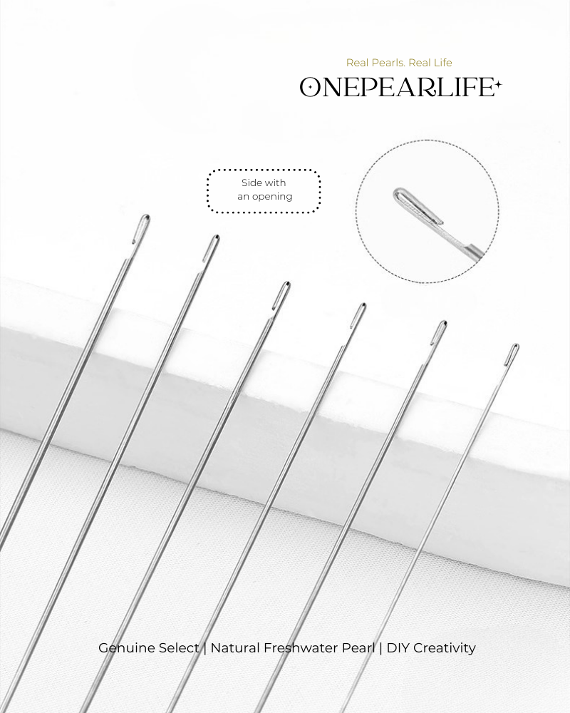 Stainless steel double-ended needle for handmade jewelry