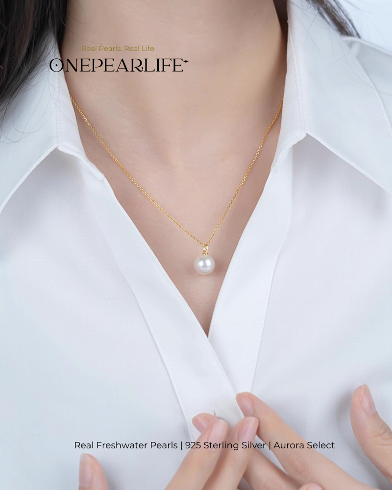 Elina – AAA Quality Natural Freshwater White Pearl Convertible Earrings | 8–8.5mm | 925 Sterling Silver or 18K Gold Vermeil