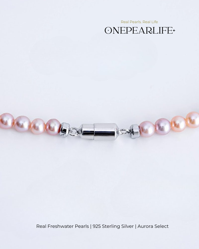 Nova – AAA Quality Natural Multi-Color Mini Freshwater Pearl Necklace | 3–3.5mm | 925 Sterling Silver