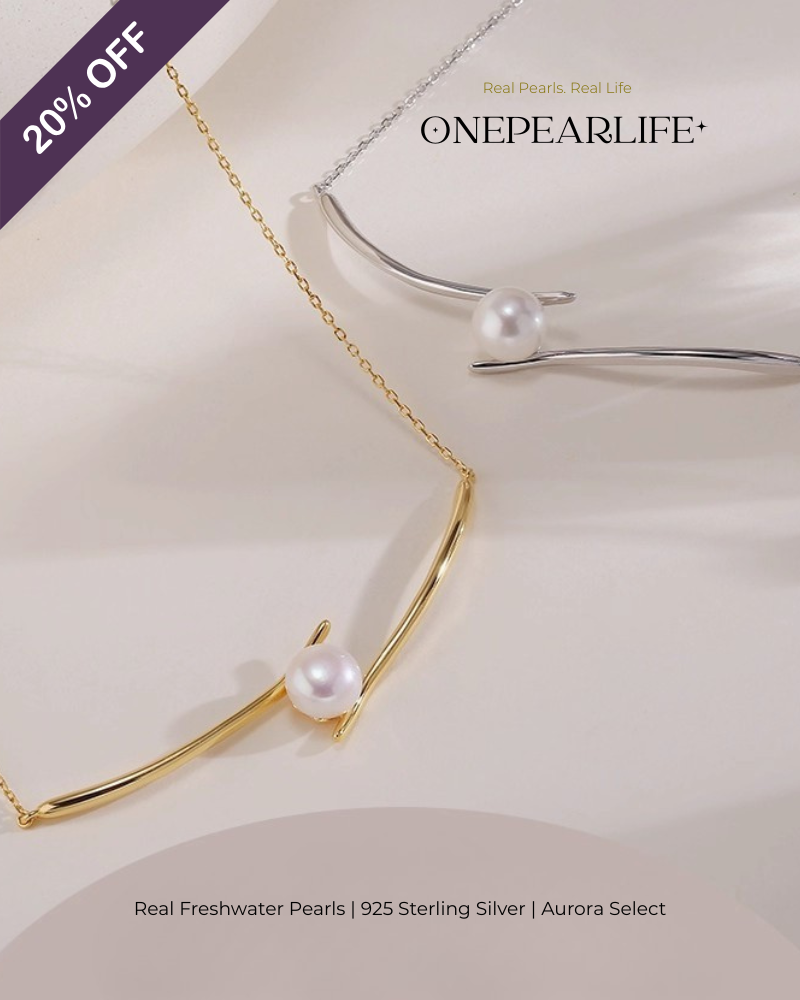 Selene – AAA Quality Natural Freshwater Single Pearl Pendant | 7–7.5mm | 18K Gold Vermeil or 925 Sterling Silver