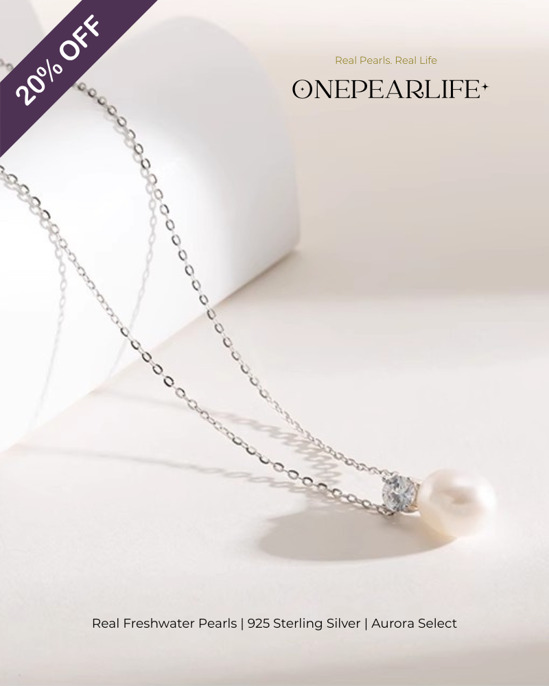 Selina – AAA Quality Natural Freshwater Round Pearl Pendant | 8–8.5mm | 925 Sterling Silver