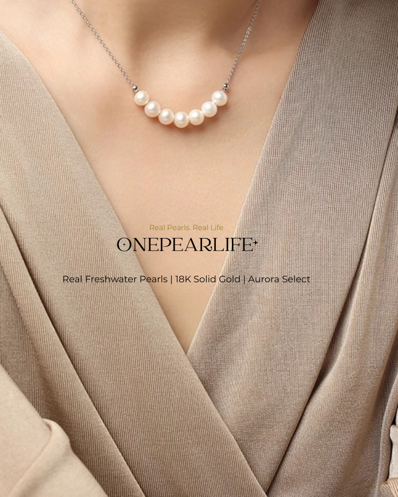Serena – AAA+ Quality Japanese Akoya Natural Pearl Pendant Necklace | 5–5.5mm | 18K Gold / White Gold / Rose Gold