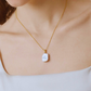 Aura – 12–14mm Minimalist Baroque Pearl Pendant Necklace in 18K Solid Gold