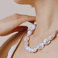 Gaia – 14–16mm Natural White Baroque Pearl Necklace