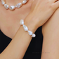 Vera – 14–16mm Natural Big White Baroque Pearl Bracelet