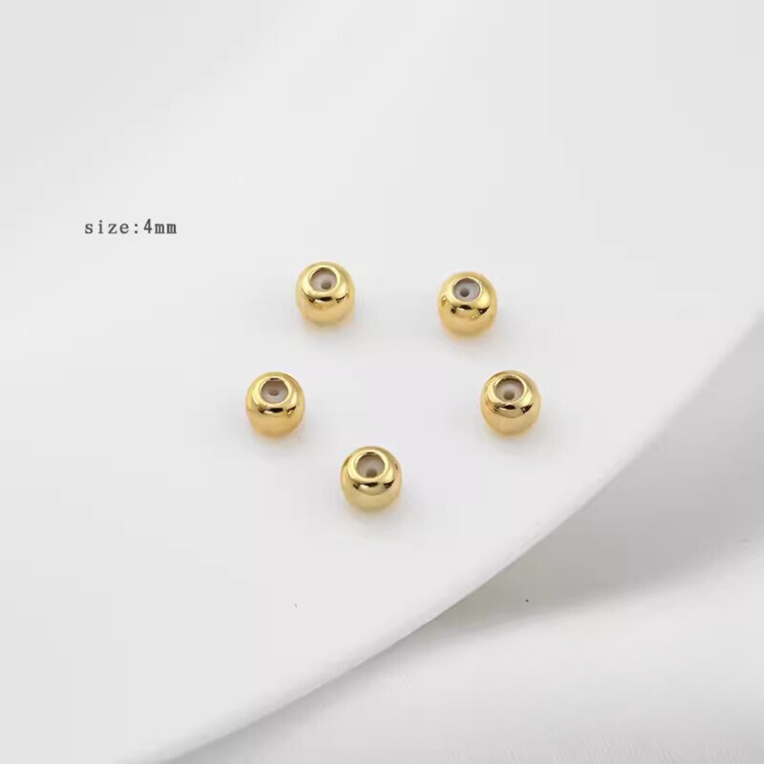 14K Gold-filled Color-Retaining Adjustable Bead with Silicone Stopper