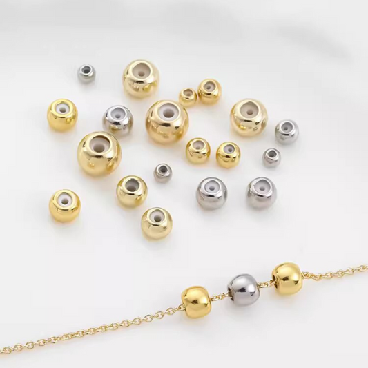 14K Gold-filled Color-Retaining Adjustable Bead with Silicone Stopper