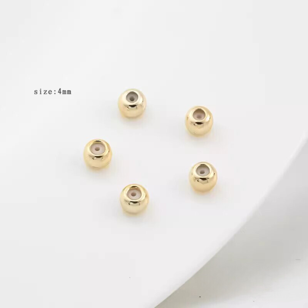 14K Gold-filled Color-Retaining Adjustable Bead with Silicone Stopper