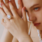 Freyja – 14–16mm Natural White Baroque Adjustable Pearl Ring