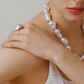 Freyja – 14–16mm Natural White Baroque Adjustable Pearl Ring