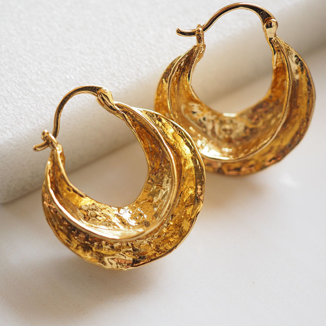 Vintage Minimalist Hoop Studs Earrings