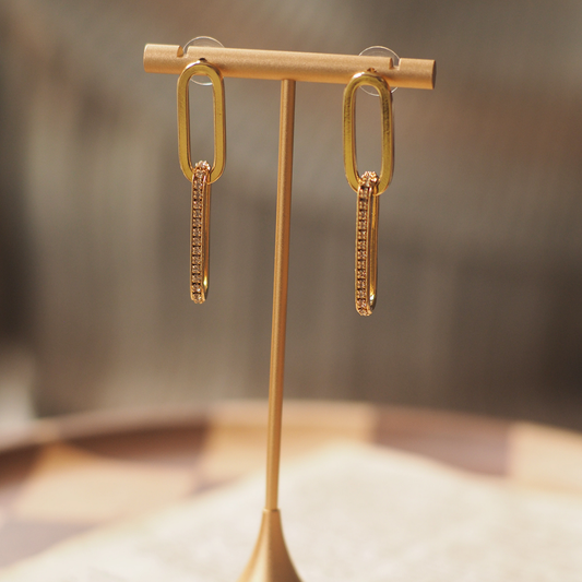 Simple Dainty Drop Gold Earrings