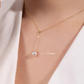 Minimalist gold Y-shaped necklace with two Japanese Akoya pearls