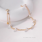 Alina – 5–7.5mm 18K Solid Gold Japanese Akoya Pearl Double Tincup Bracelet