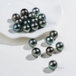 Solene – 5–9.5mm Tahitian & Akoya Pearl Statement Necklace in 18K Gold