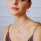 5mm-9.5mm 18K Solid Gold Natural White Edison Freshwater Pearl Choker Necklace - AAA Quality