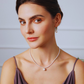 5mm-9.5mm 18K Solid Gold Natural White Edison Freshwater Pearl Choker Necklace - AAA Quality