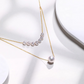 5mm-8.5mm 18K Solid Gold Janpanese Akoya Seawater Designer Pearl Necklace - AAA Quality