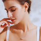 5mm-7.5mm 18K Solid Gold Janpanese Akoya Seawater Pendant Necklace - AAA Quality