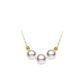5mm-7.5mm 18K Solid Gold Janpanese Akoya Seawater Pendant Necklace - AAA Quality