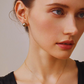 9mm-9.5m 18K Solid Gold Black Tahitian Pearl Stud Earrings - AAA Quality