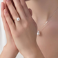 Solace – 9–9.5mm Natural Freshwater Pearl Ring with Minimalist Design
