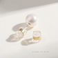 Isolde – 7–9mm 18K Gold Plated Natural Baroque Pearl Stud Earrings
