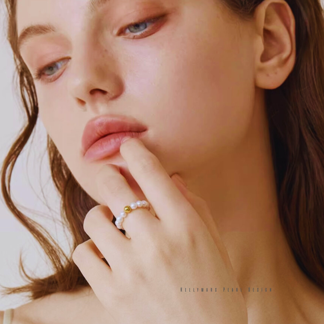 Dawn – 3–3.5mm Minimalist Natural Freshwater Pearl Ring