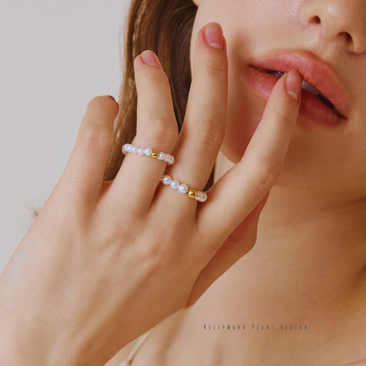 Dawn – 3–3.5mm Minimalist Natural Freshwater Pearl Ring