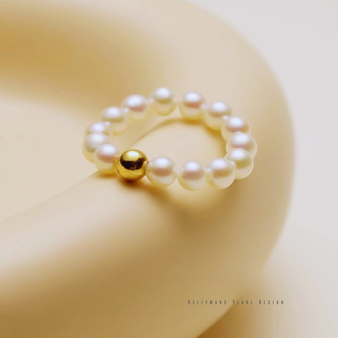 Dawn – 3–3.5mm Minimalist Natural Freshwater Pearl Ring