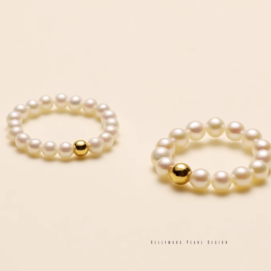 Dawn – 3–3.5mm Minimalist Natural Freshwater Pearl Ring