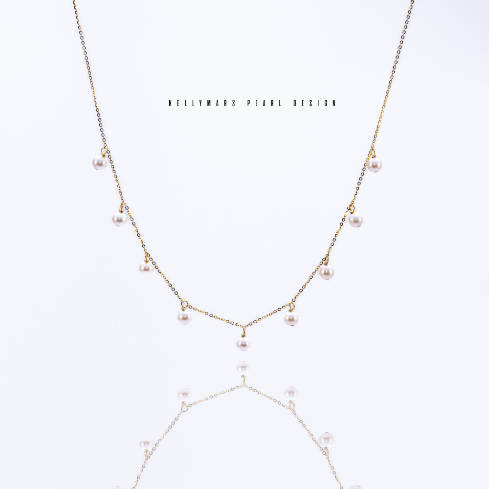 Élan – 4–4.5mm Natural Freshwater Pearl Necklace in 18K Gold Plated