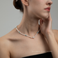 Azura – 5–7.5mm Natural Freshwater Pearl and Turquoise Necklace