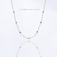 Azura – 5–7.5mm Natural Freshwater Pearl and Turquoise Necklace