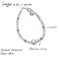 Azura – 5–7.5mm Natural Freshwater Pearl and Turquoise Beaded Bracelet