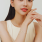 Elle – 6–6.5mm Hypoallergenic Pure Silver Natural Freshwater Pearl Tincup Bracelet