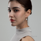 6mm-6.5mm Natural Freshwater Pearl Hook Earrings in 18K Gold Plated – AAA Quality Minimalist Design