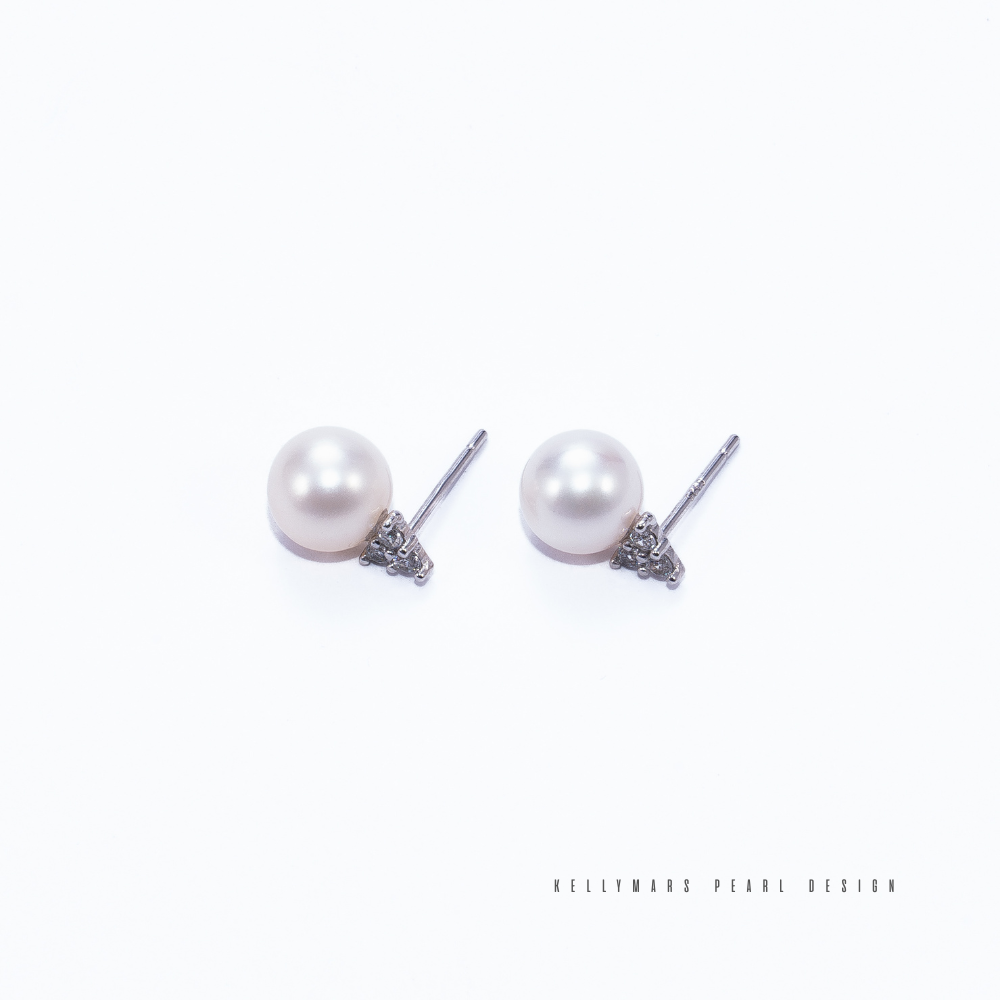 6mm-6.5mm Natural Freshwater Pearl Stud Earrings in 925 Sterling Silver – AAA Quality Minimalist Design