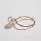Gleam – 7–7.5mm Natural Freshwater Pearl Ring in 18K Gold Plated