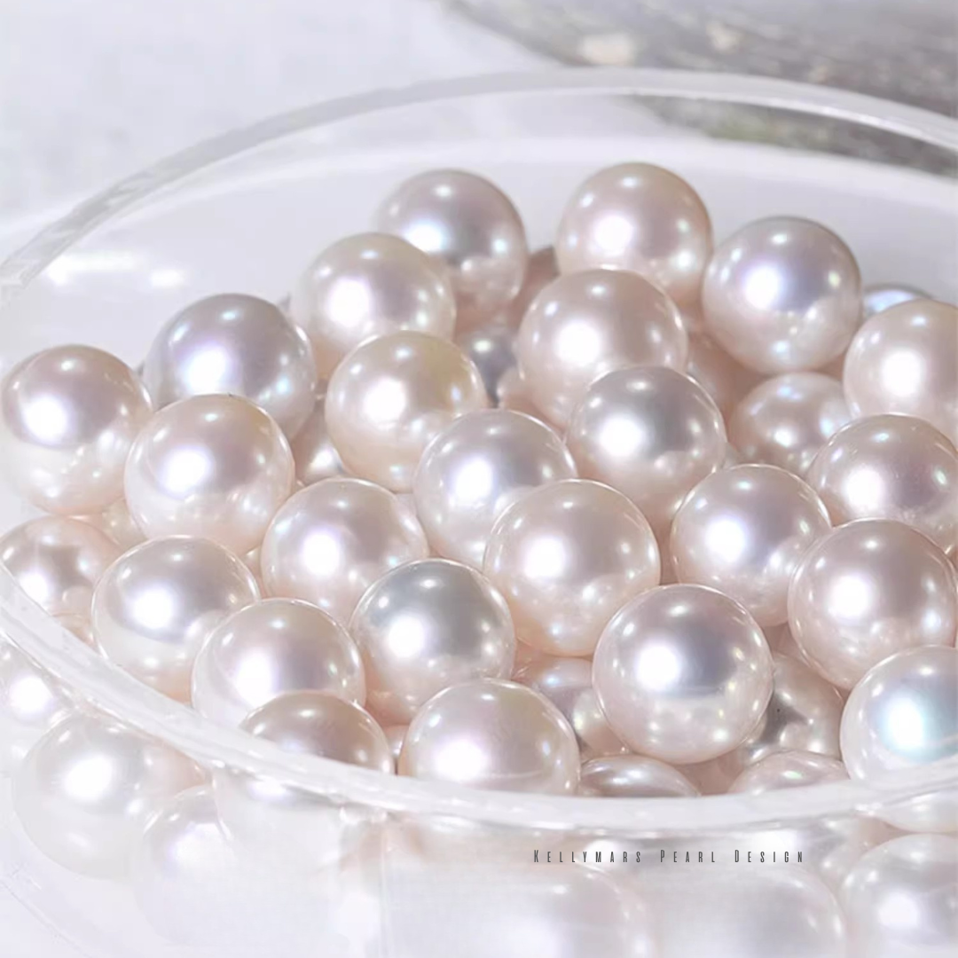 Oria – 5–7.5mm 18K Solid Gold Japanese Akoya Seawater Finest Pearl Earrings