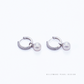 Selis – 7–7.5mm Natural Freshwater Pearl Hoop Earrings 3-in-1 Design