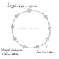 7mm-7.5mm Sterling Silver Natural Freshwater Pearl Bracelet with Starry Design – AAA Quality Minimalist Jewellery