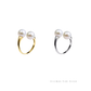 Halo – 8–8.5mm Designer Freshwater Aurora Pearl Open Adjustable Ring