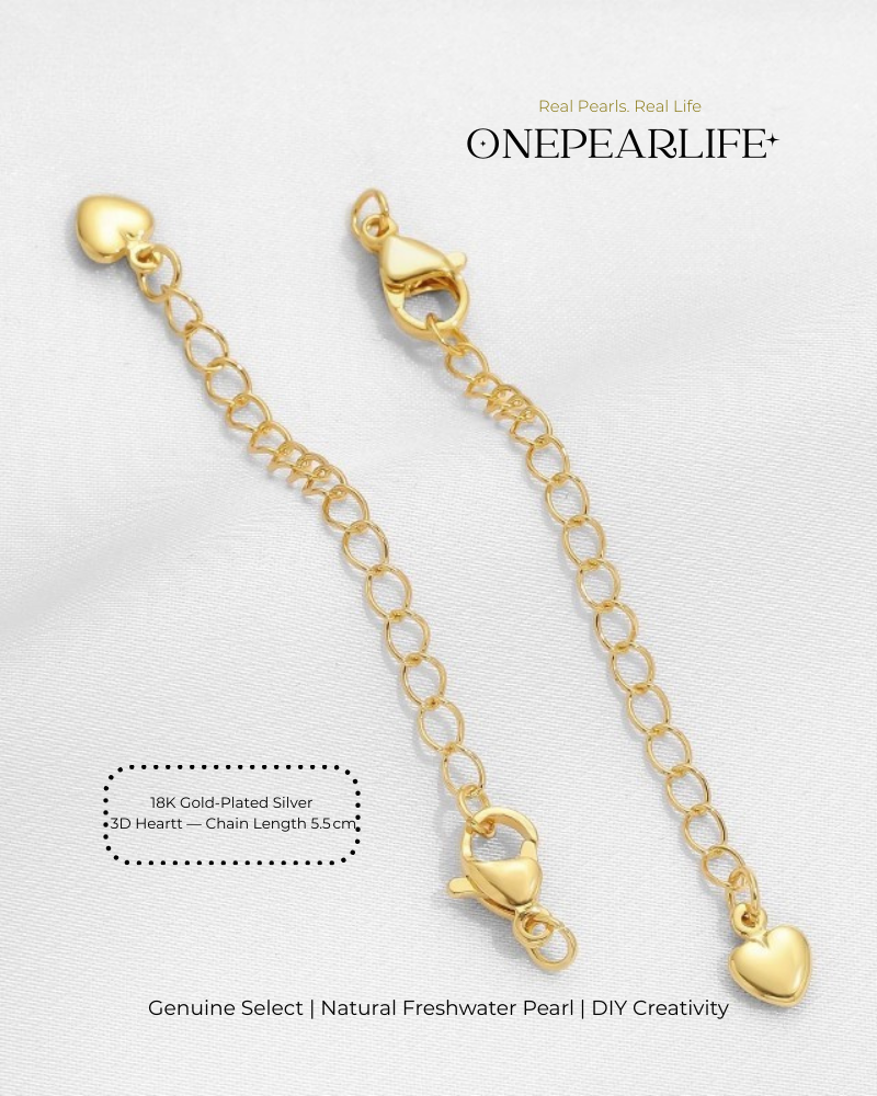925 Silver & 18K Gold Vermeil Necklace/Bracelet Extender Chain | DIY Jewelry Making Supplies