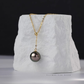 Vesper – 9–9.5mm Black Tahitian Y-Shaped Adjustable Pearl Necklace in 18K Solid Gold