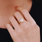 Solace – 9–9.5mm Natural Freshwater Pearl Ring with Minimalist Design
